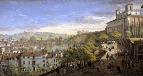 Vista de la Villa Medici, Roma